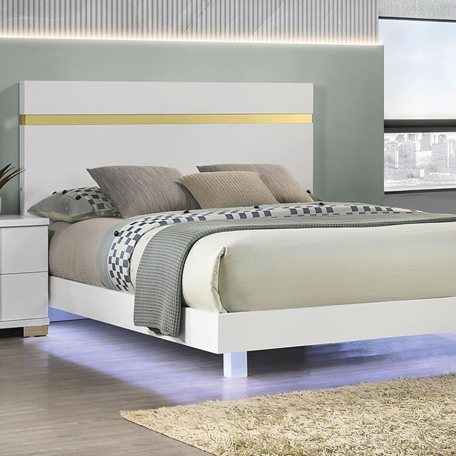 Furniture of America Lillestrom FM7217WH-T-BED Twin Bed