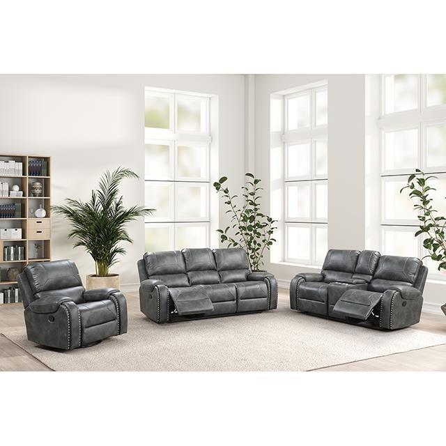 Large Picture of Furniture of America Tepic TM6012GY-LV Loveseat