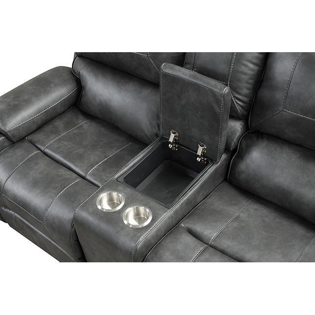 Large Picture of Furniture of America Tepic TM6012GY-LV Loveseat