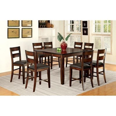 Furniture of America Dickinson CM3187PT-7PC 7 Pc Counter Height Table Set