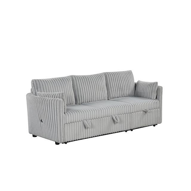 Large Picture of Furniture of America Denholme SL64002GY-SF-PK Sectional with Pull Out