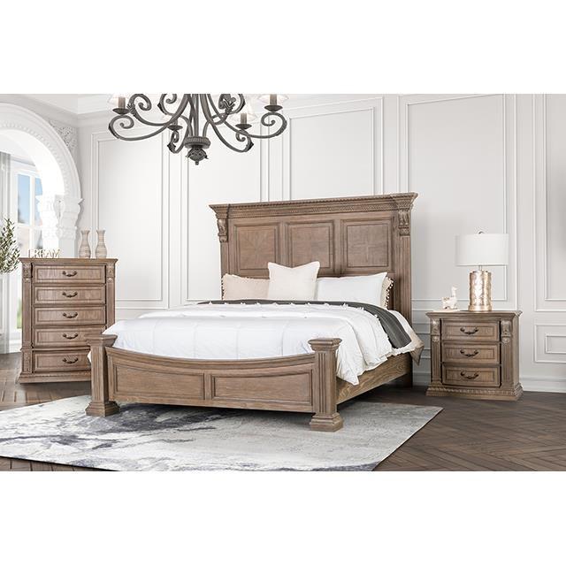 Large Picture of Furniture of America Seven Oaks FM7418AK-Q-BED Queen Bed