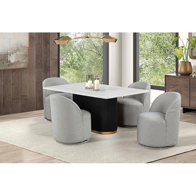 Large Picture of Furniture of America Broager FM3001LG-SC Dining Swivel Chair