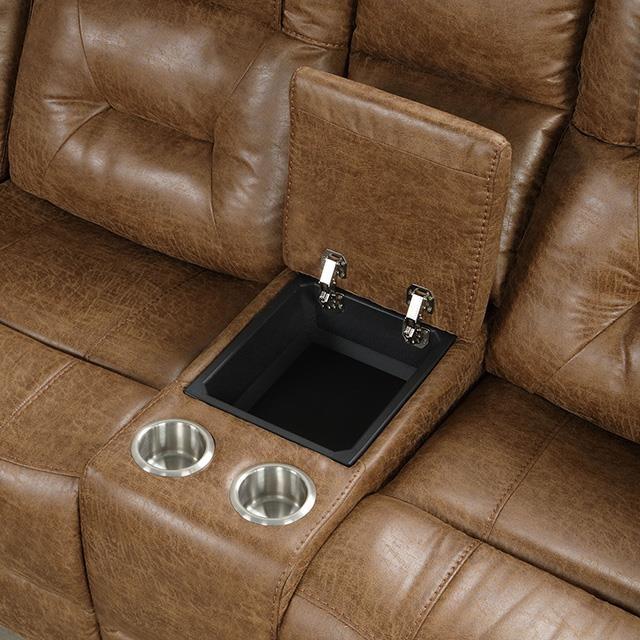 Large Picture of Furniture of America Ezekius FM6011BR-M-SECT Manual Sectional