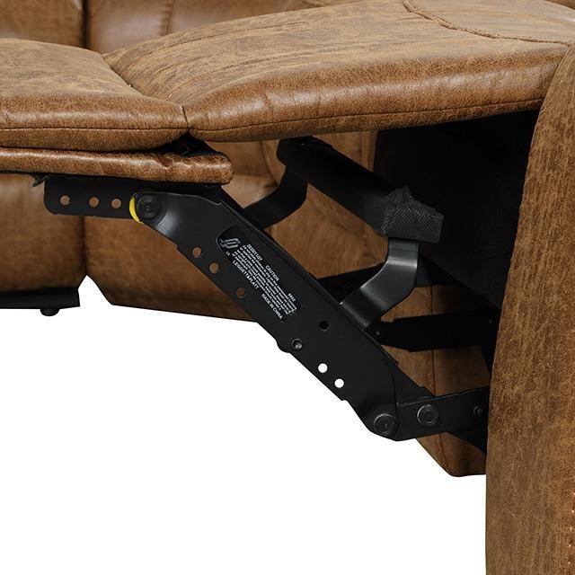 Large Picture of Furniture of America Ezekius FM6011BR-M-SECT Manual Sectional