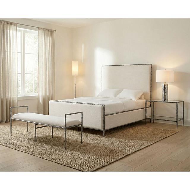 Large Picture of Furniture of America Valda FM77000GY-EK-3A King Bed