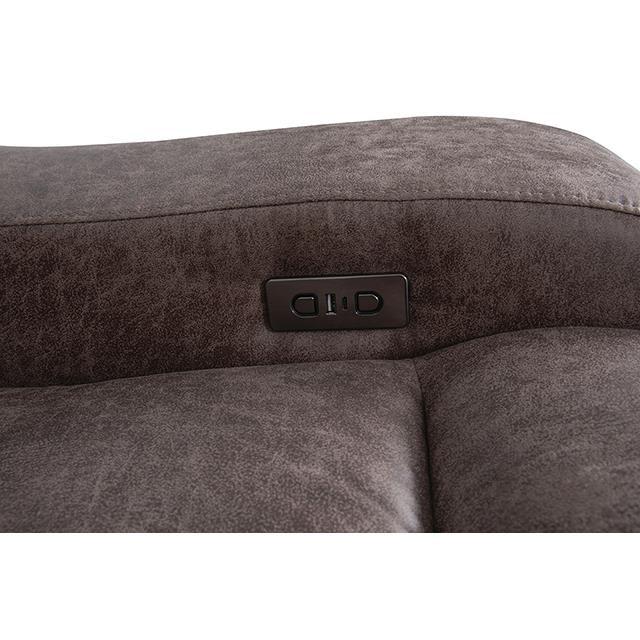 Large Picture of Furniture of America Demetrius CM9931BR-CH-PM Power Recliner