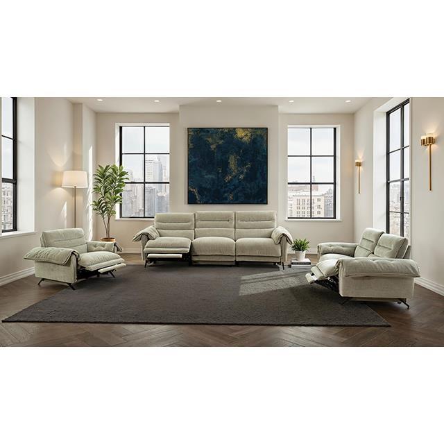 Large Picture of Furniture of America Morley CM9943TP-SF-PM-PK Power Sofa