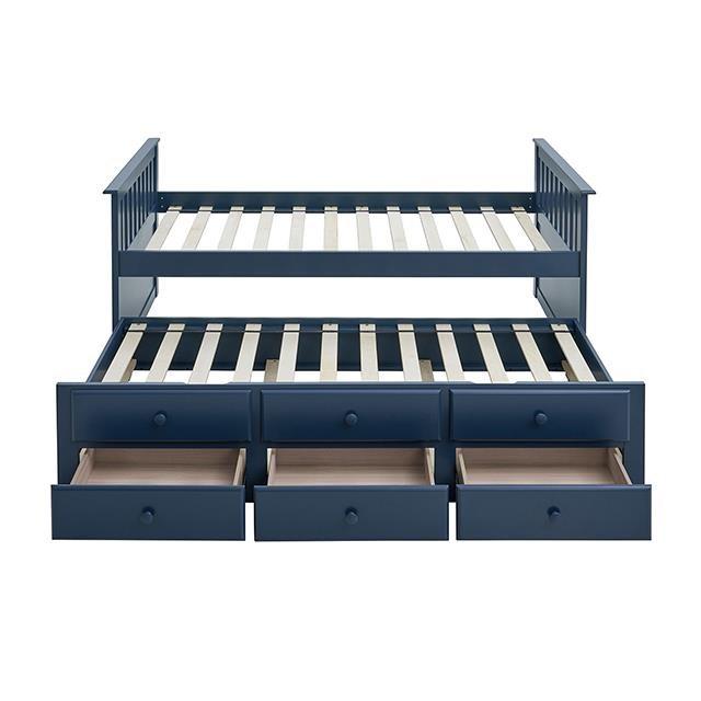 Large Picture of Furniture of America Clemens FM-BK101BL-BED Captain Bed