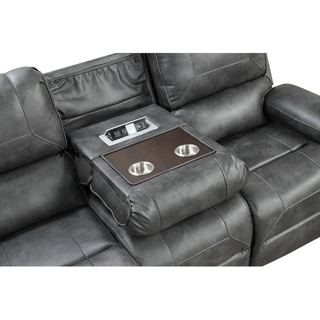 Large Picture of Furniture of America Tepic TM6012GY-SF Sofa