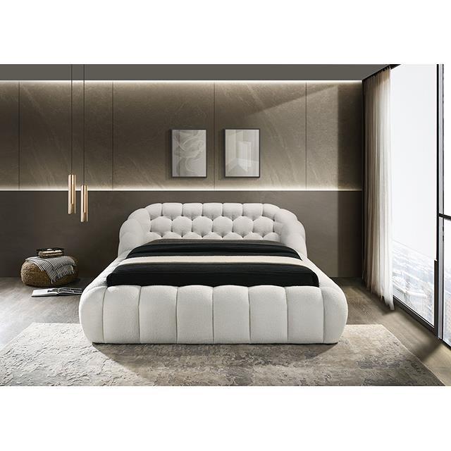 Large Picture of Furniture of America Newquay FM7260WH-Q-BED Queen Bed