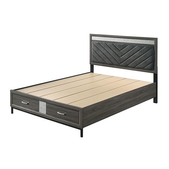 Large Picture of Furniture of America Voleta FM7212GY-F-BED Full Bed