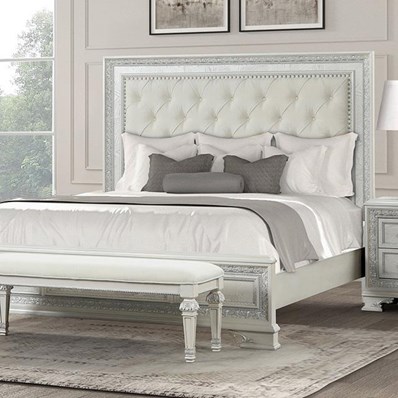 Furniture of America Stella Mia FM70000WH-Q-F-BED Queen Bed
