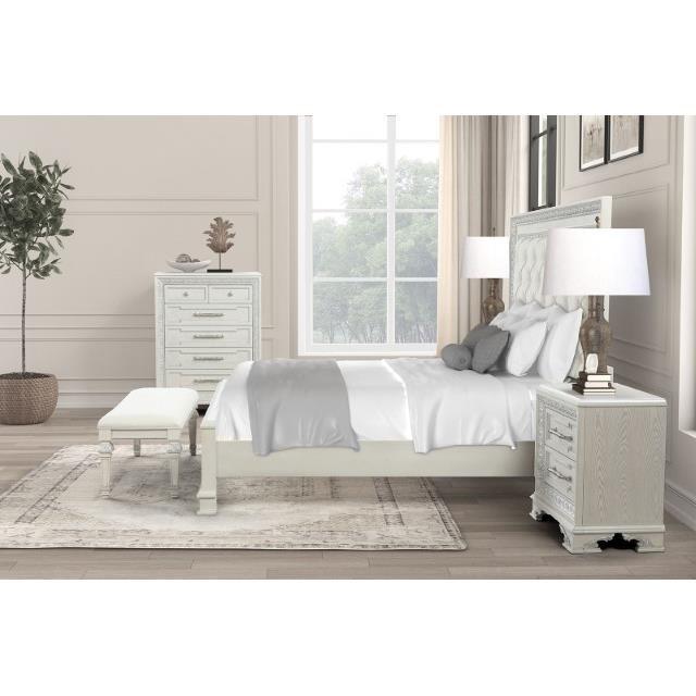 Large Picture of Furniture of America Stella Mia FM70000WH-Q-F-BED Queen Bed