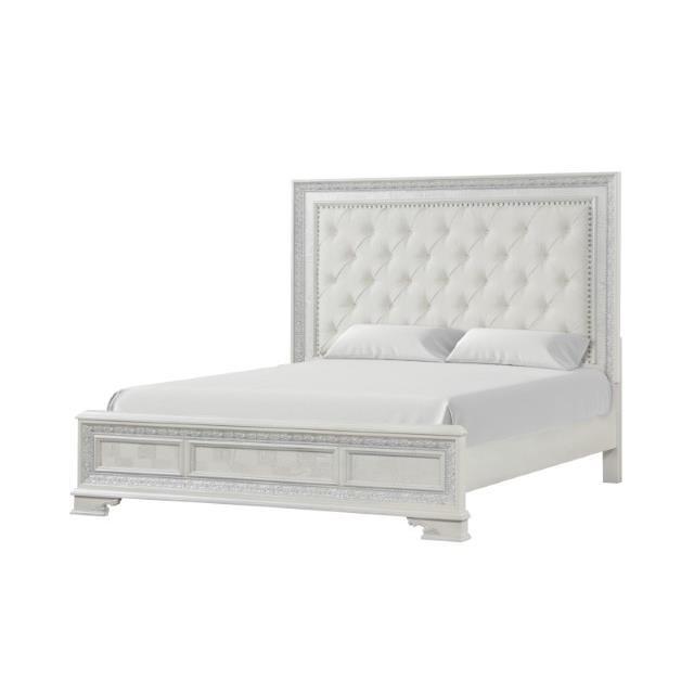Large Picture of Furniture of America Stella Mia FM70000WH-Q-F-BED Queen Bed