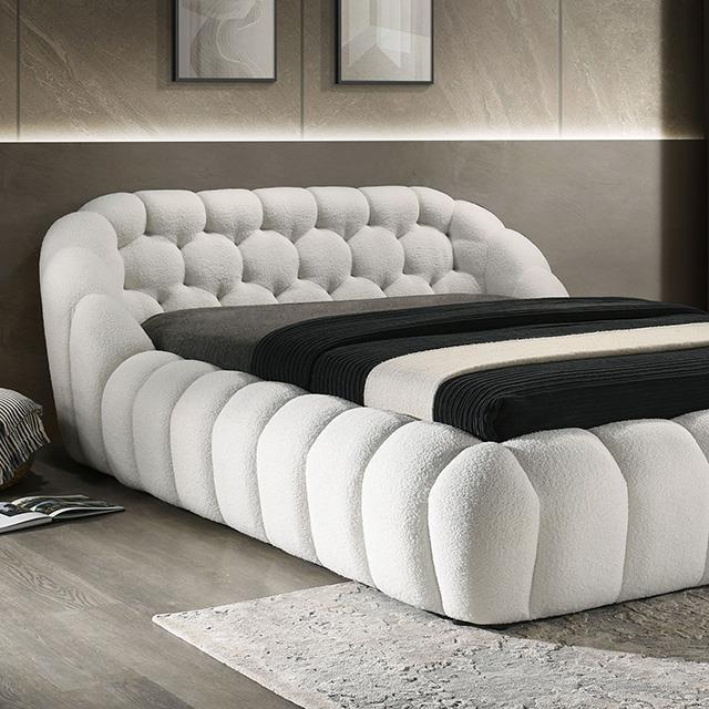 Large Picture of Furniture of America Newquay FM7260WH-EK-BED King Bed