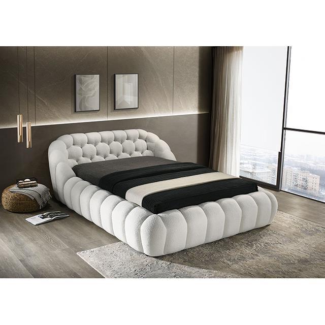 Large Picture of Furniture of America Newquay FM7260WH-EK-BED King Bed