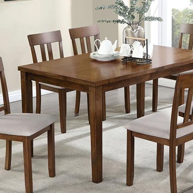 Furniture of America Medford CM3253WN-T-7PK 7 Pc Dining Table Set