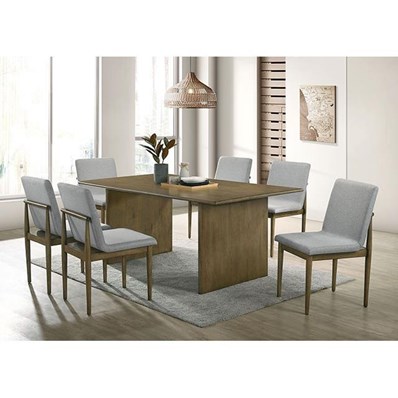 Furniture of America St Gallen CM3244NT-T-7PC 7 Pc Dining Table Set