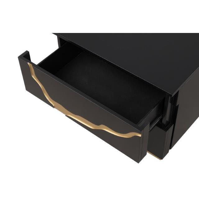 Large Picture of Furniture of America Goldsberg FM7425BK-N Nightstand