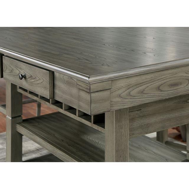 Large Picture of Furniture of America Anaya CM3512GY-PT-7PC 7 Pc Counter Height Table Set