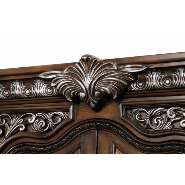 Large Picture of Furniture of America Stella Mia FM31000WH-CR Curio Cabinet