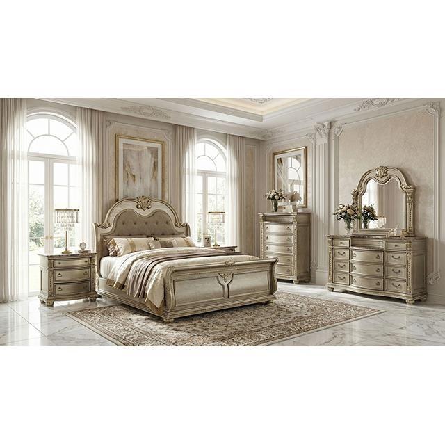 Large Picture of Furniture of America Fromberg FM7670GD-Q-BED Queen Bed