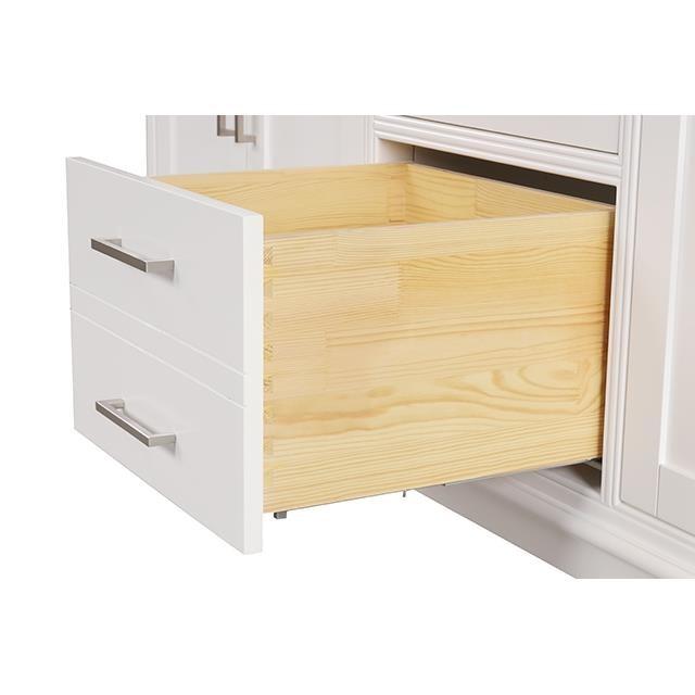 Large Picture of Furniture of America Almeria TM-CT005WH-72+05WH+M Vanity Set with Mirror