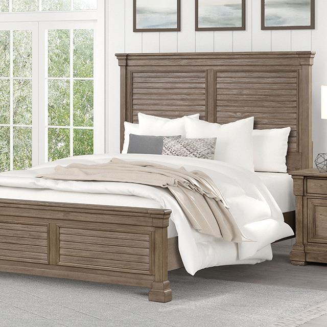 Large Picture of Furniture of America Sheringham FM7701BR-EK-BED King Bed