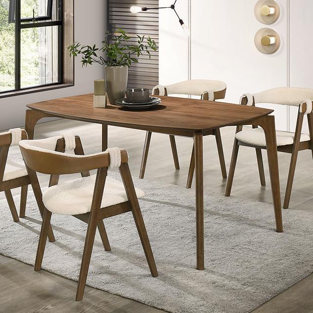 Large Picture of Furniture of America Ebikon FM3216WN-T-5PC 5 Pc Dining Table Set