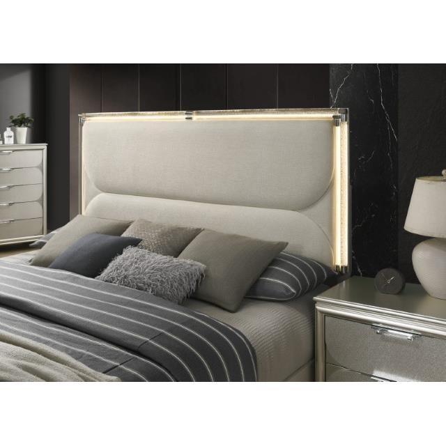 Large Picture of Furniture of America Sheridan FM72080SV-EK-BED King Bed