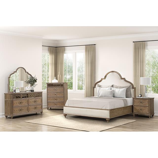 Large Picture of Furniture of America Lyris FM7417AK-EK-BED King Bed
