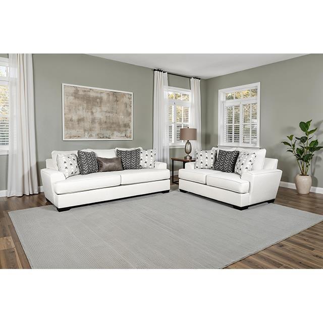 Large Picture of Furniture of America Hyde Park SM1254-SF Oversized Sofa with Pillows