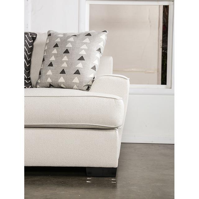 Large Picture of Furniture of America Hyde Park SM1254-SF Oversized Sofa with Pillows