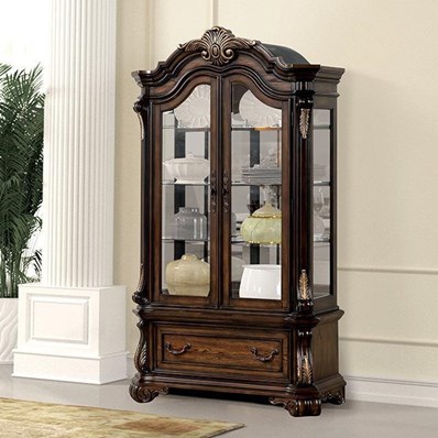 Furniture of America Leovanni FM31003DB-CR-SET Curio