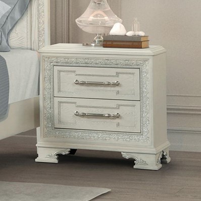 Furniture of America Stella Mia FM70000WH-N Nightstand