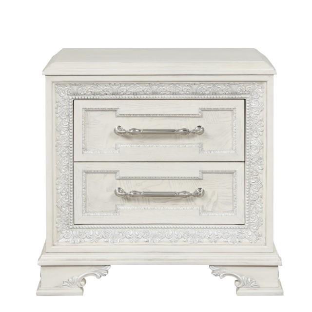 Large Picture of Furniture of America Stella Mia FM70000WH-N Nightstand