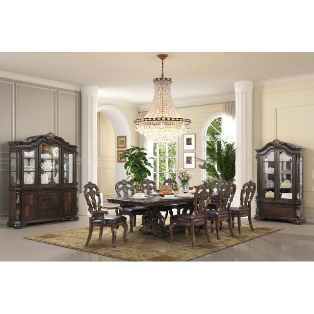 Large Picture of Furniture of America Leovanni FM31003DB-HB-SET Hutch And Buffet