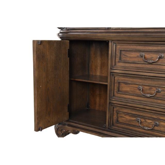 Large Picture of Furniture of America Leovanni FM31003DB-HB-SET Hutch And Buffet