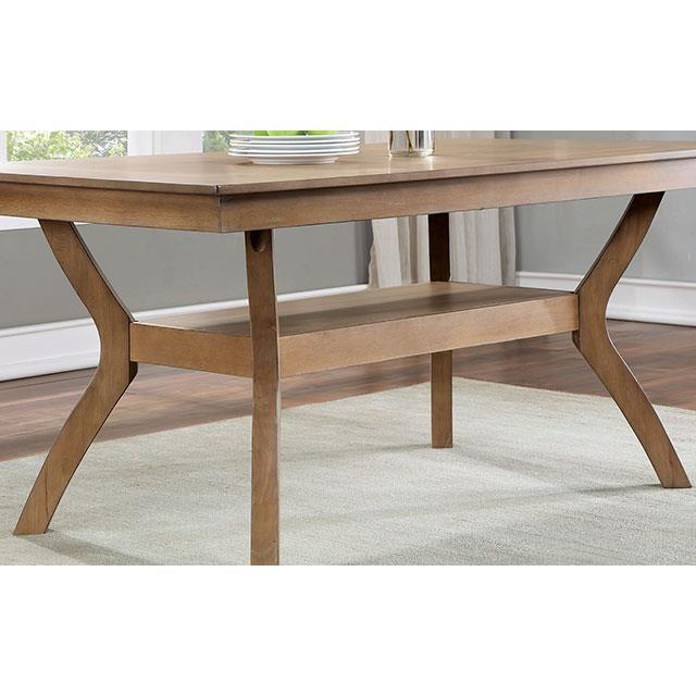 Large Picture of Furniture of America Upminster CM3984NT-T-7PC 7 Pc Dining Table Set