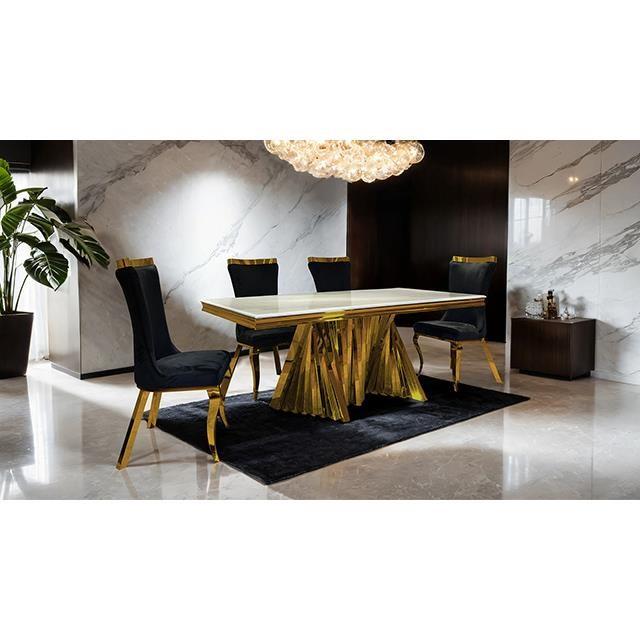 Furniture of America Basilicata FM33001GD-T-7PC-13BK