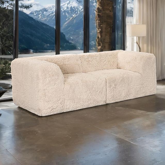 Furniture of America Nappi FM62102BG-LV-PK Loveseat