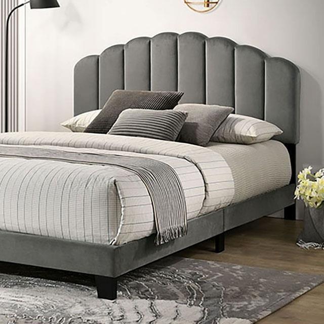Large Picture of Furniture of America Christi TM7001DG-Q Queen Bed