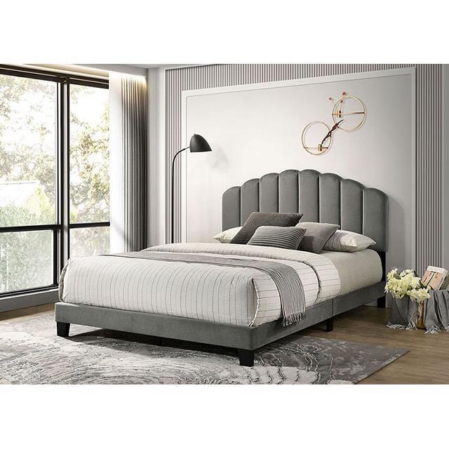 Large Picture of Furniture of America Christi TM7001DG-Q Queen Bed