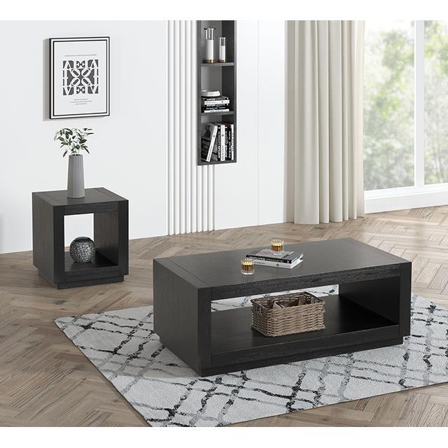 Large Picture of Furniture of America Dothan FM44009BK-C Coffee Table