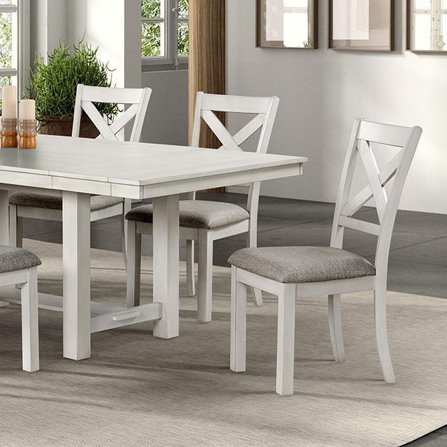 Large Picture of Furniture of America Ferrone FM3429WH-T Dining Table