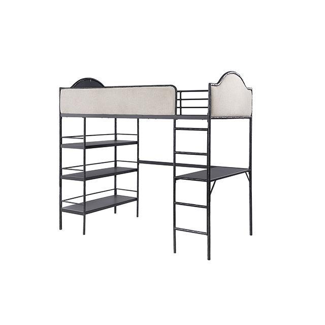 Large Picture of Furniture of America Forli FM-BK700BK-T Twin Loft Bed
