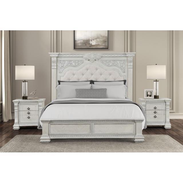 Large Picture of Furniture of America Promenade FM70001WH-EK-BED King Bed