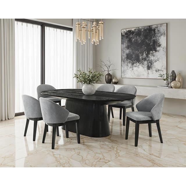 Large Picture of Furniture of America Tottenham FM3223BK-AC-2PK Set Of 2 Arm Chair