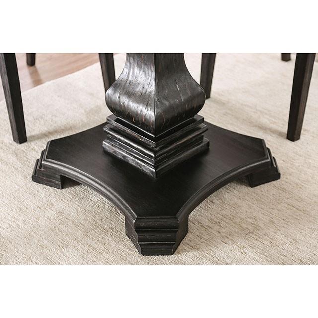 Large Picture of Furniture of America Elfredo CM3755RT-5PC-LG 5 Pc Dining Table Set